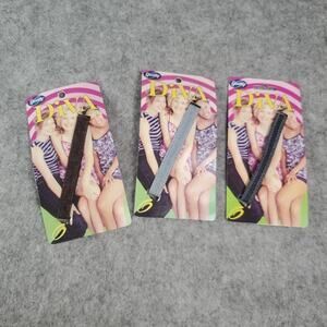 Goody Diva Headbands Hairwraps Denim Elastic Set of 3 Vintage Y2K Tweens